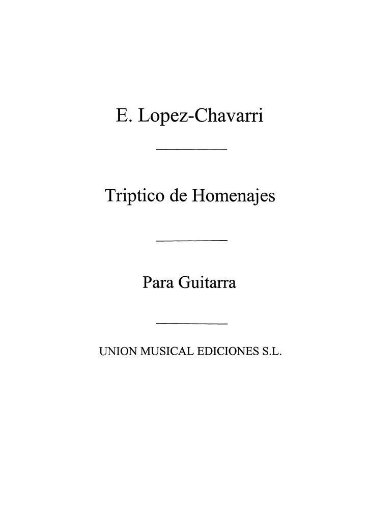 Triptico De Homenajes